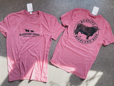 Bluestone Ranch Tee: Retro Tri-Blend Heather Red
